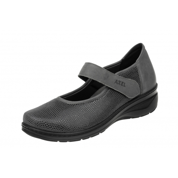 Axel Comfort 1833 wygodne szare damskie baleriny