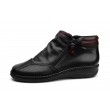 Axel Comfort 1725 wygodne zdrowotne czarne damskie botki