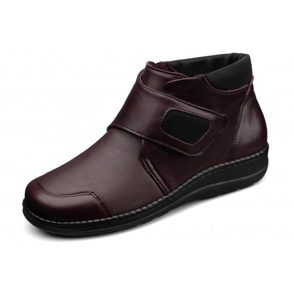 Axel Comfort 1726 bordowe damskie botki