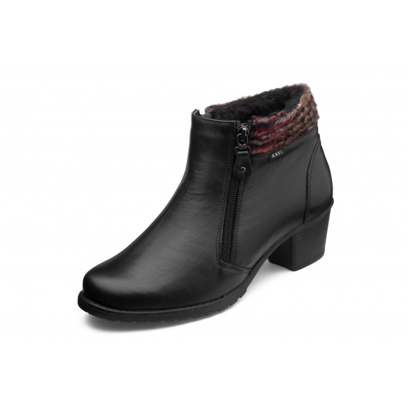 Axel Comfort 4445 czarne wygodne damskie botki