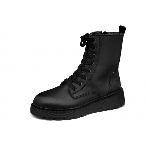 Rieker 70401-00 wygodne skórzane damskie botki