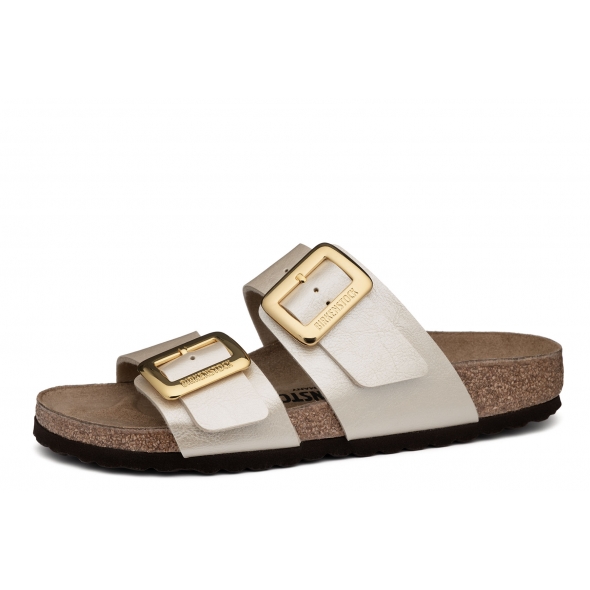 Birkenstock Sydney Cushion Buckle 1029492 wygodne zdrowotne damskie klapki
