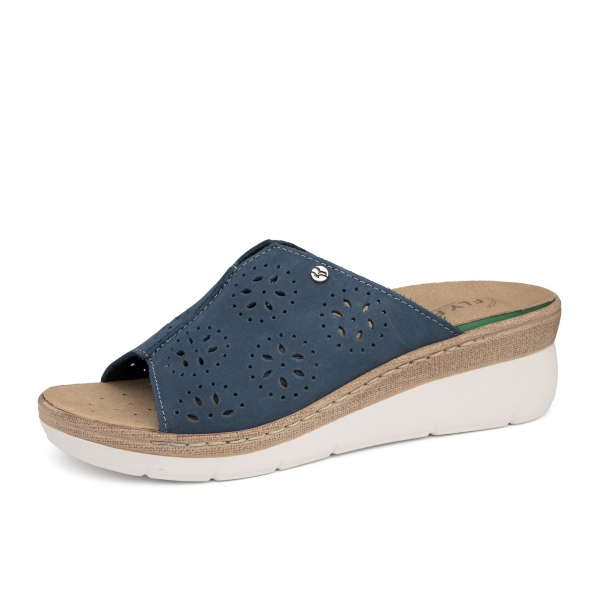 Fly flot 43 K53 QV BLUE wygodne damskie klapki