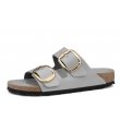 Birkenstock Arizona Big Buckle 1029391 zdrowotne skórzane damskie klapki