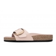 Birkenstock Madrid Big Buckle 1029421 ortopedyczne skórzane damskie klapki