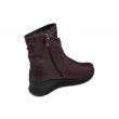 Bailar Valeria bordowe wygodne skórzane damskie botki