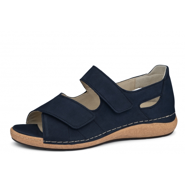 Waldlaufer K-Heliett ProAktiv 681001 191 217 wygodne skórzane damskie sandały