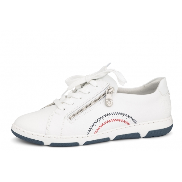 Rieker 42424-80 wygodne skórzane damskie półbuty