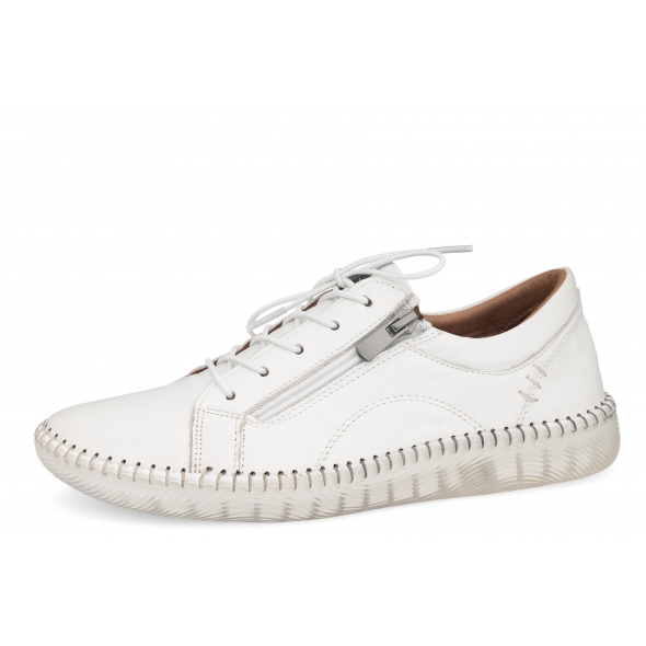 Manitu 850118-03 wygodne skórzane damskie półbuty